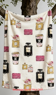 Chanel Perfume Bottle Flannel Throw Blanket IMG_6900